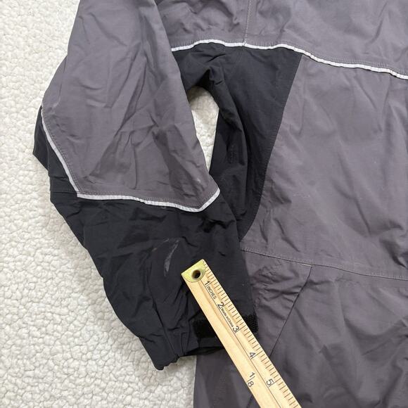 The North Face Hyvent Jacket Boys XL Gray Black Hiking Hooded Outdoor Rain Youth - Picture 5 of 8